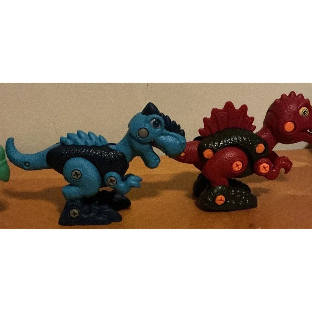 Take Part Stem‎ Building Dinosaurs With Power Drill And Screwdrivers, Lot Of 7
